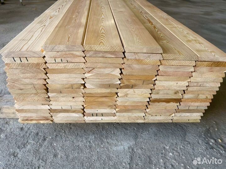 Скошенный планкен из лиственницы 20*115, AB, 1 м