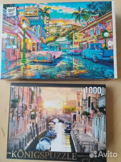 Пазлы 1000 деталей в ассортименте