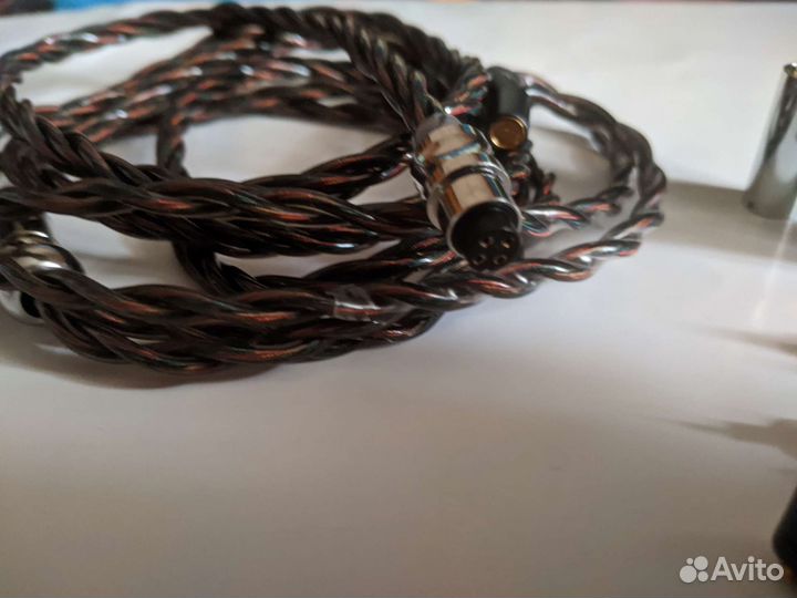 Кабель для наушников mmcx 0,78 qdc 2,5 3,5 4,4 mm