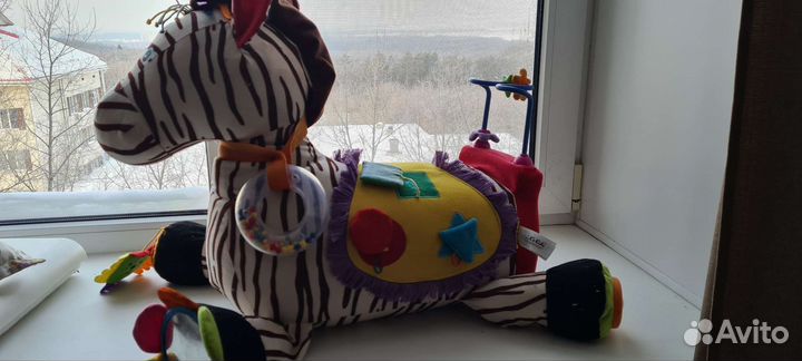 Зебра развивающая мягкая