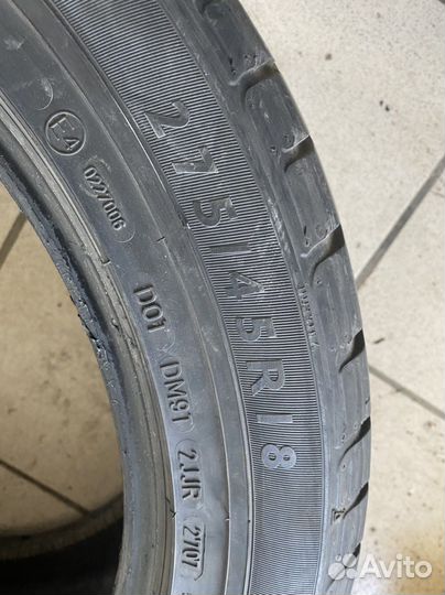 Dunlop SP Sport 01 245/45 R18 и 275/45 R18 103Y