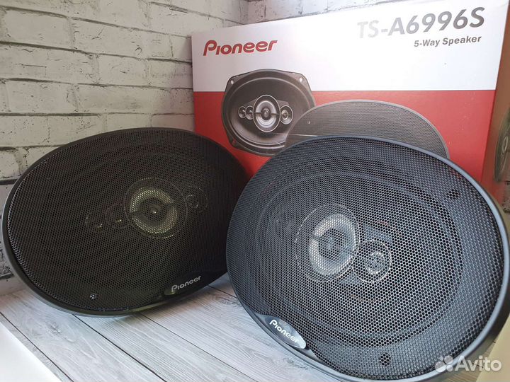 Автоколонки блины овалы Pioneer 1200w