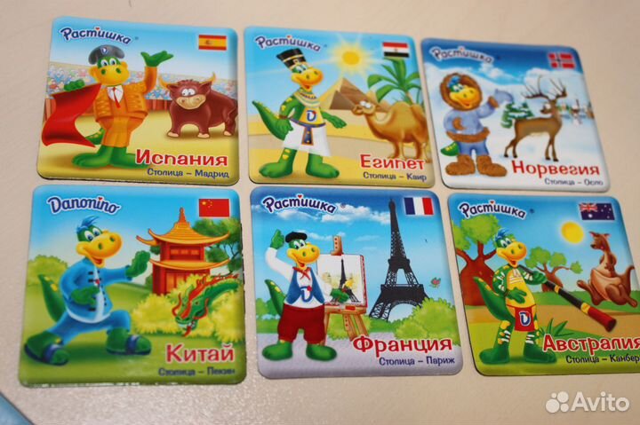 Магниты Дино страны мира