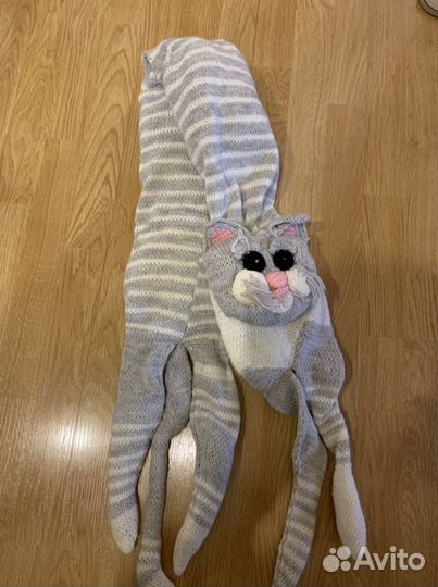 Кот- подушка меринос новый р-р 1 м ручная работа