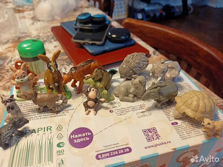 Игрушки из киндер сюрприза Животные, Птицы