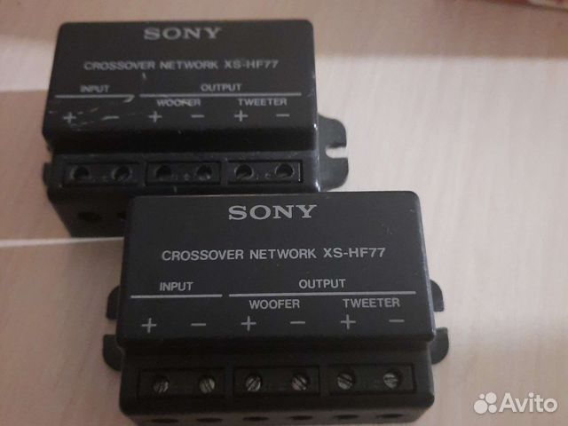 Аудио кроссоверы sony XS-HF77