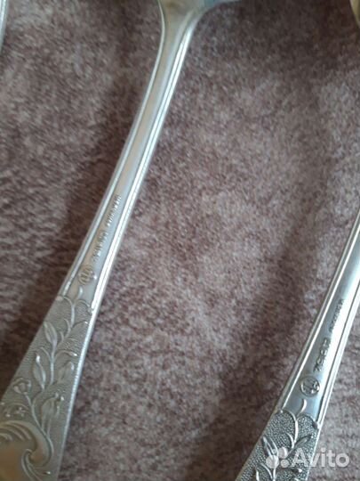 Мельхиоровые столовые ложки, б/у