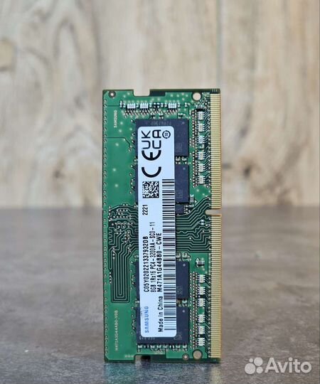 DDR4 Sodimm 8GB Samsung 3200Mhz
