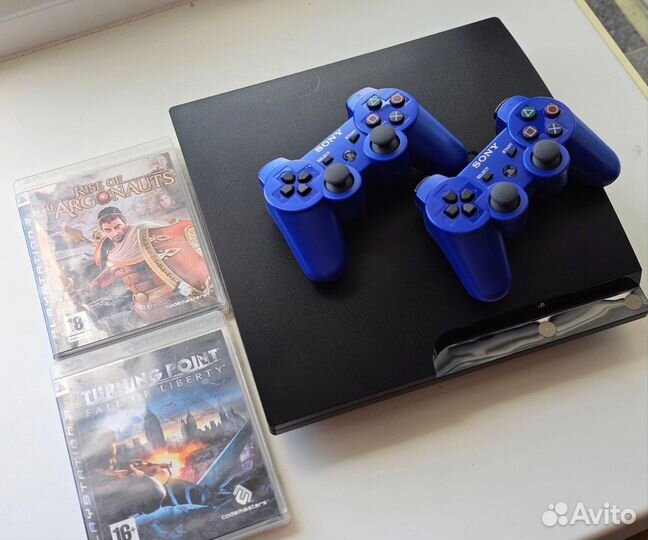 Sony PS3 1tb 62игры, 2 диска