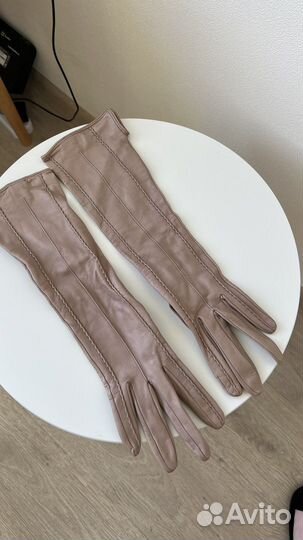 Перчатки женские кожаные новые