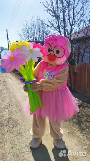 Экспресс-поздравление от ростовых кукол