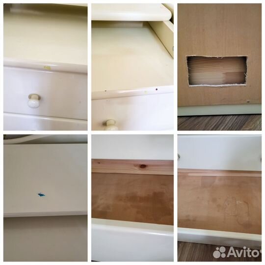 Детская кроватка с маятником и комодом