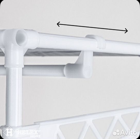 Двойная напольная вешалка для одежды