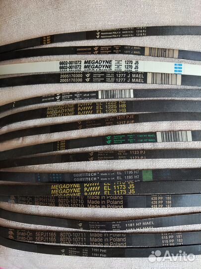 Приводные ремни для стиральных машин