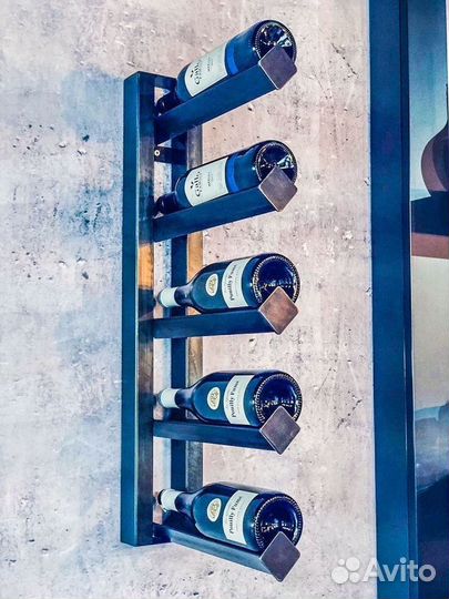 Полка для вина. Мини бар. Полки лофт. Хранение