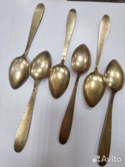 Кофейные ложки серебро 875