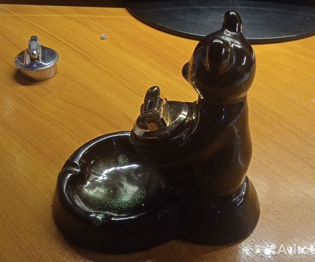 Пепельница с зажигалкой керамика СССР