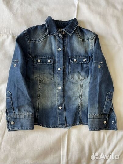 Джинсовая рубашка 98 размер