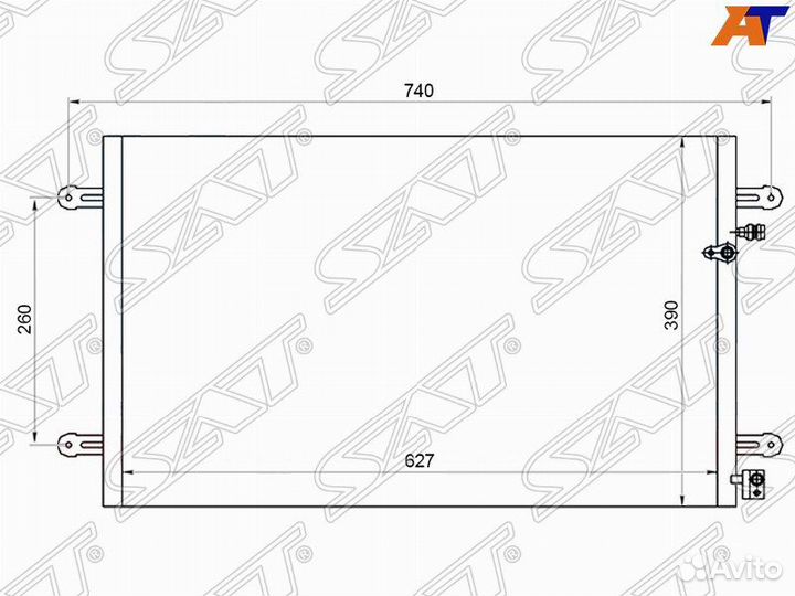 Радиатор кондиционера Audi A6 C6