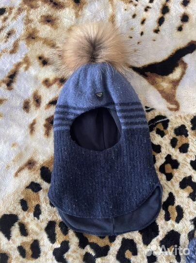 Шапка шлем зимняя на мальчика