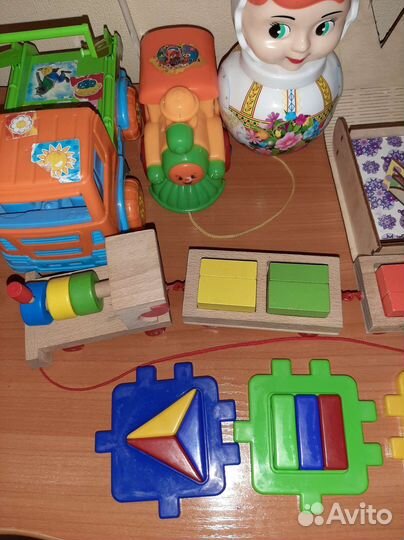 Развивающие деревянные игрушки пакетом