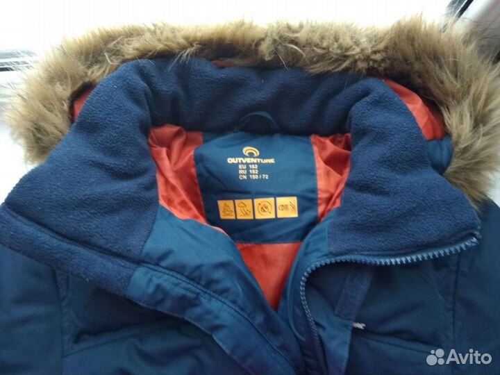 Пуховик outventure для мальчика р 152
