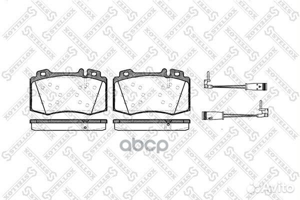 780 002B-SX 769 02 колодки дисковые п MB W220