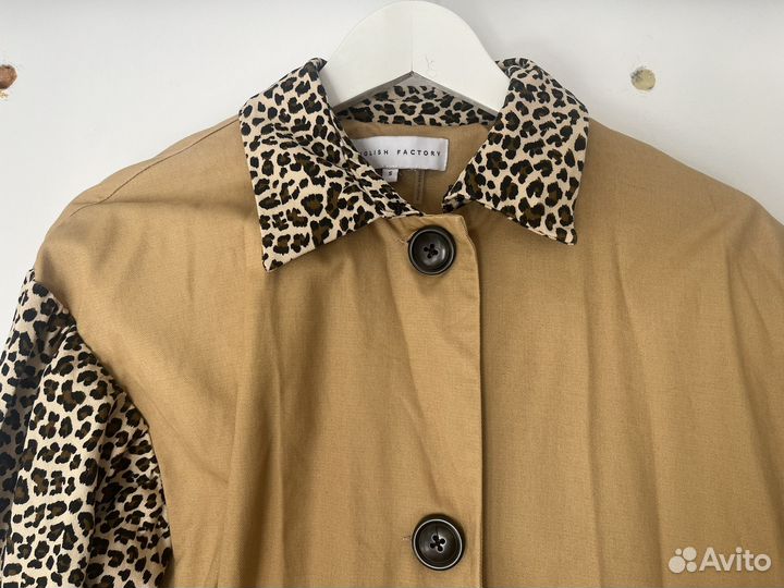 Плащ леопардовый женский