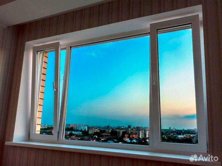 Окна трёхстворчатые в рассрочку