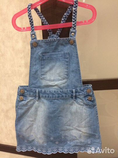 Джинсовый сарафан для девочки
