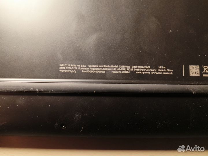Ноутбук hp pavilion 17