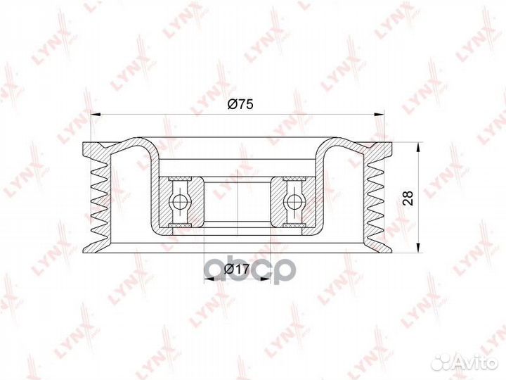 Ролик обводной приводного ремня mazda 3 / axela