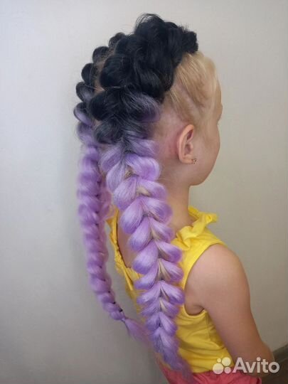Косы с канекалоном на резинках