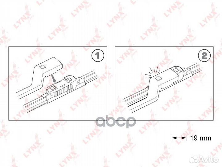 Комплект бескаркасных щеток стеклоочистителя 65