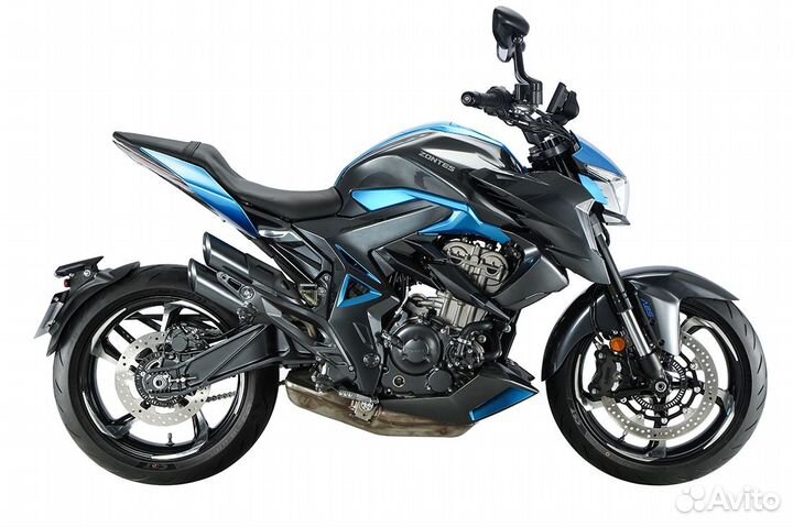 Дорожный мотоцикл ZT350-R blue новый