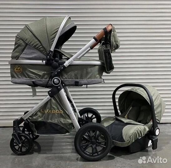 Детская коляска трансформер 2в1 и 3в1 Luxmom V9