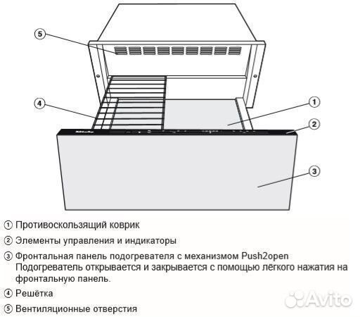 Подогреватель пищи miele ESW 7020 edst/clst сталь