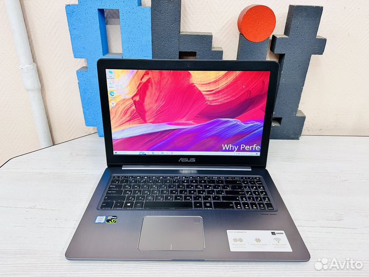 Игpoвой ноутбук Asus core i7-8750 16gb GTX