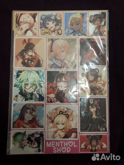 Наклейки Геншин Импакт