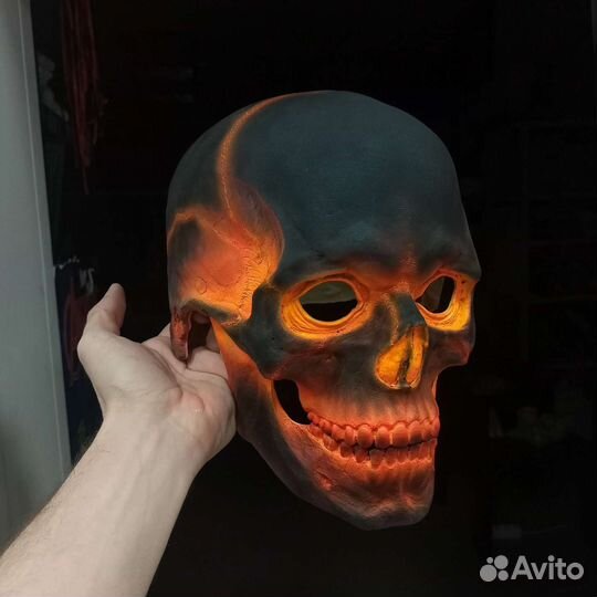 Череп призрачного гонщика/шлем