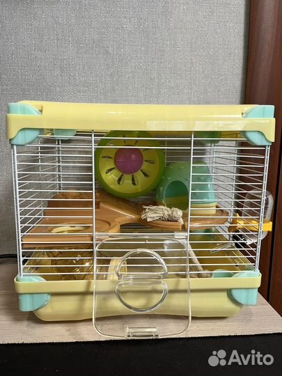Клетка для хомяка, с трубами
