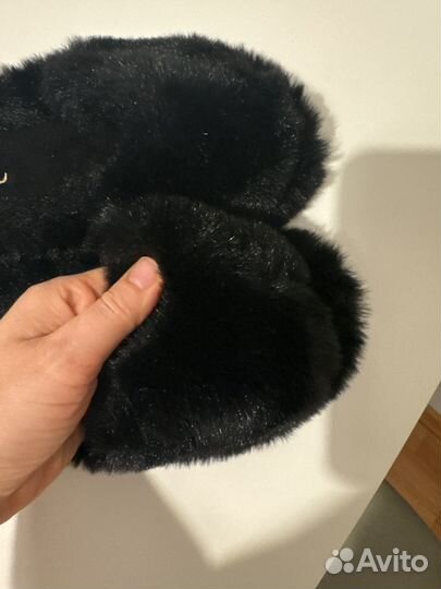 Меховые тапочки домашние