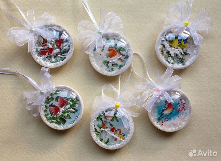 Новогодние игрушки на ёлку 