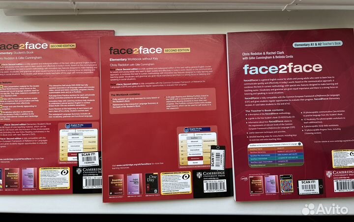 Фейстуфейс Face2face elementary новые 3 штук