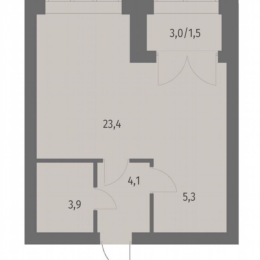 1-к. квартира, 38,2 м², 2/13 эт.