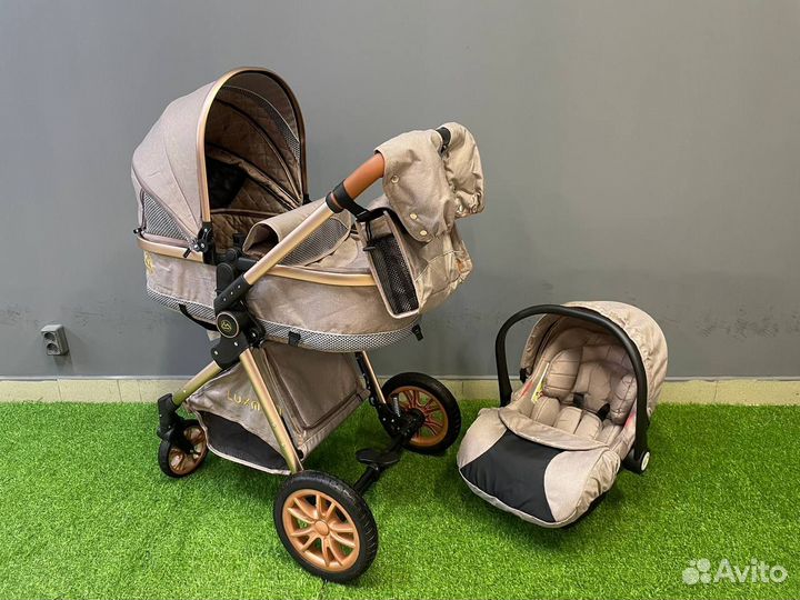 Коляска 3 в 1 luxmom V9 новая