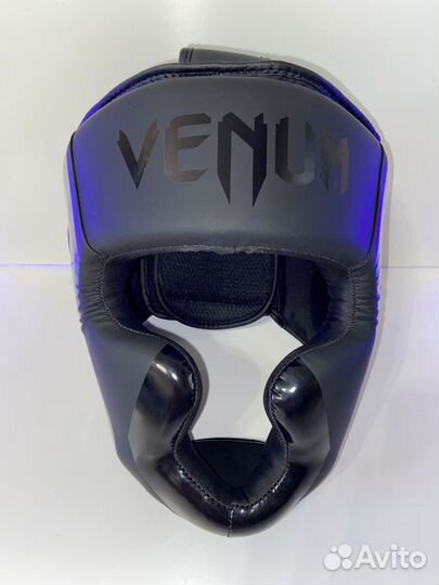 Шлем боксерский Venum Pu Black