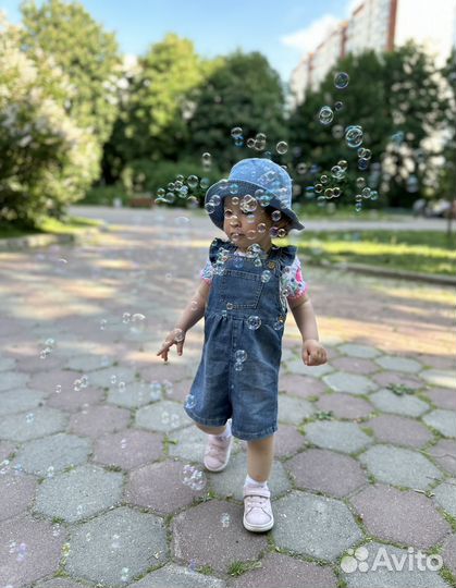 Джинсовый комбинезон hm