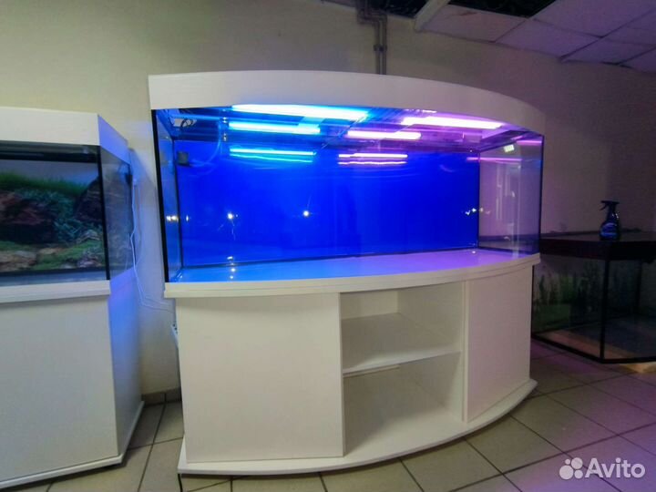 Аквариум 680 свет биофильтр фон подставка