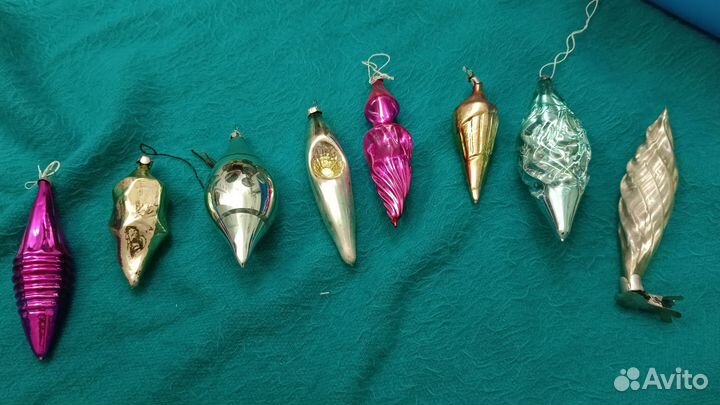 Елочные игрушки СССР сосульки